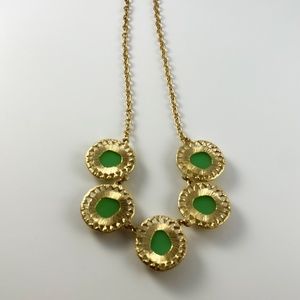 Green & Gold adjustable necklace